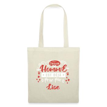 Cadeau Homme déja pris par Lise - Sac en tissu - nature - Devant