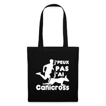 I can't I have canicross, humor canicross - Tote Bag - black - Front
