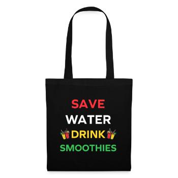 Save water drink smoothies - Tote Bag - black - Front