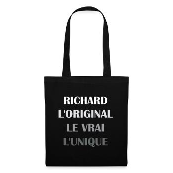 richard - Sac en tissu - noir - Devant