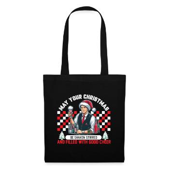 Christmas Vibes - Shaken, Stirred & Merry Cheers - Tote Bag - black - Front