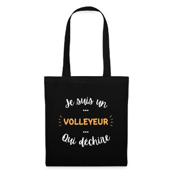 Je suis un volleyeur qui déchire - Sac en tissu - noir - Devant
