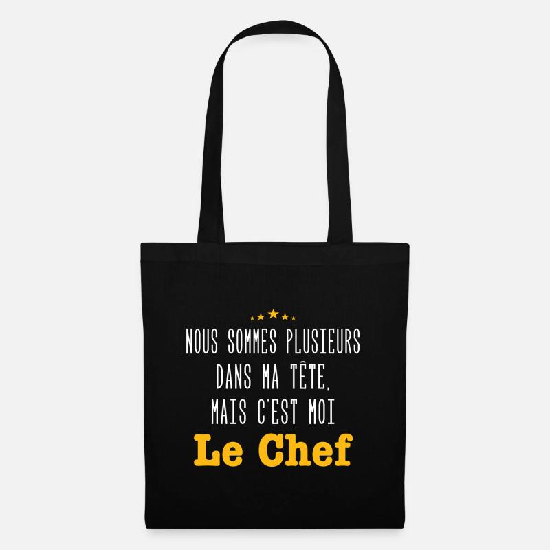 mais c'est moi le chef - Sac en tissu - noir