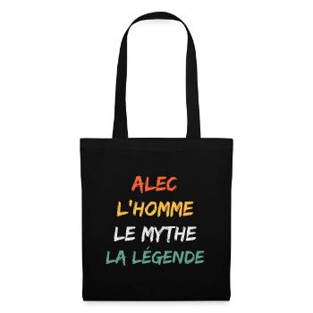alec 'homme le mythe la légende - Sac en tissu - noir - Devant