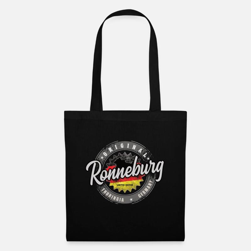 Original Germany Thüringen Ronneburg - Stoffbeutel - Schwarz