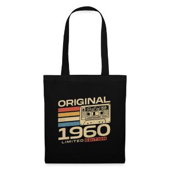 Cadeau d’anniversaire rétro vintage original des années 1960 - Sac en tissu - noir - Devant