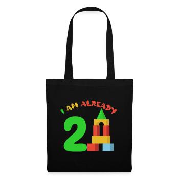 J’ai déjà 2 ans 2ème anniversaire - Sac en tissu - noir - Devant