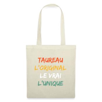 Taureau - Sac en tissu - nature - Devant