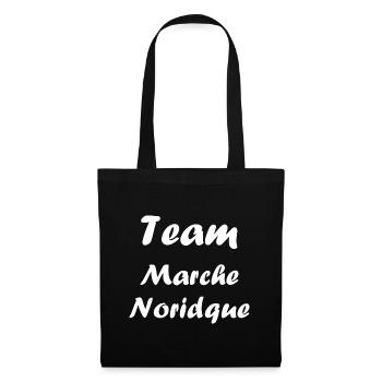 Randonné humour marche nordique - Sac en tissu - noir - Devant