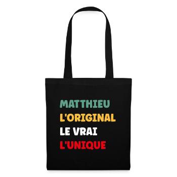 L'original le vrai l'unique Matthieu - Sac en tissu - noir - Devant