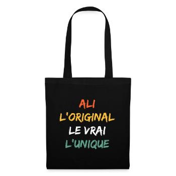 ali - Sac en tissu - noir - Devant
