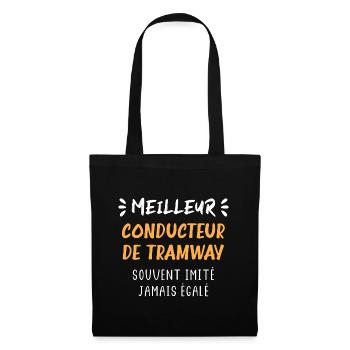 Meilleur conducteur de tramway - Sac en tissu - noir - Devant