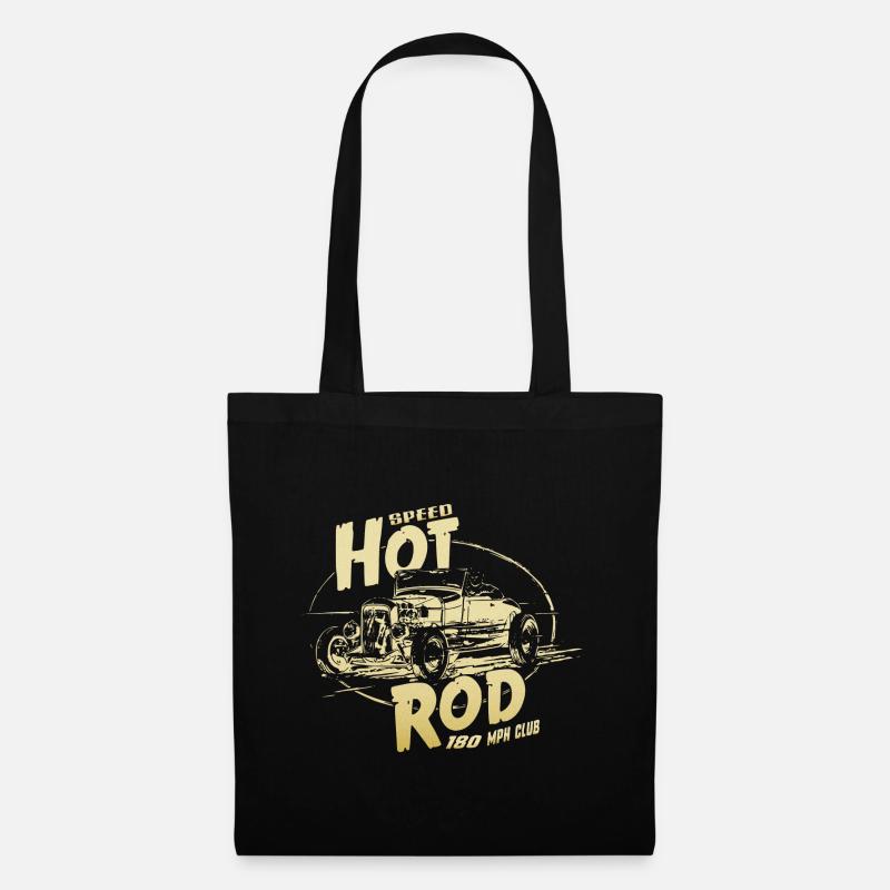 Hot rod Garage V8 - Stoffbeutel - Schwarz