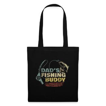 Fishing Angler Dad Son Dad's Fishing Buddy - Tote Bag - black - Front
