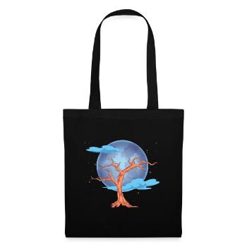 Forest Tree Nature Lover Gift Full Moon Nature - Sac en tissu - noir - Devant