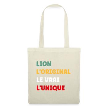 lion - Sac en tissu - nature - Devant