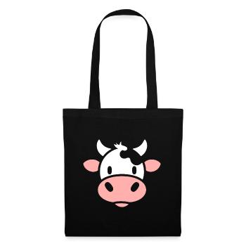 cow - Tote Bag - black - Front