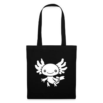 Axolotl - Stoffbeutel - Schwarz - Vorne