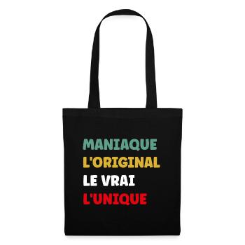 L'original le vrai l'unique Maniaque - Sac en tissu - noir - Devant