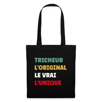 L'original le vrai l'unique tricheur - Sac en tissu - noir - Devant