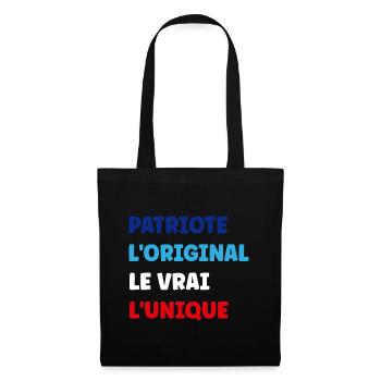 PATRIOTE - Sac en tissu - noir - Devant