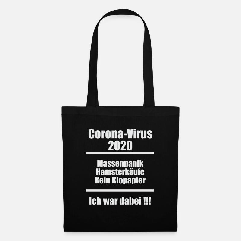 Corona-Virus 2020 - Ich war dabei - Stoffbeutel - Schwarz