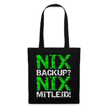 Nix Backup Nix Pity Disk Save Admin - Tote Bag - black - Front