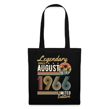 Legendary since August 1966 retro birthday - Tote Bag - black - Front