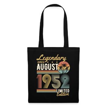 Légendaire depuis Août 1952 Rétro Vintage Cadeau - Sac en tissu - noir - Devant