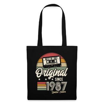 Original since 1987 Vintage Retro Birthday - Tote Bag - black - Front