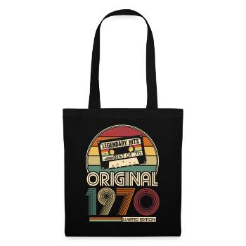 1970 Vintage Millésime anniversaire Retro cadeau - Sac en tissu - noir - Devant