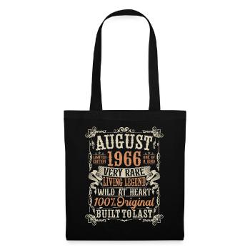 Born August 1966 Birthday Gift - Tote Bag - black - Front