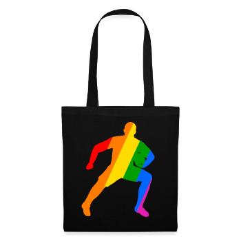 Rugby power in the rainbow - Tote Bag - black - Front