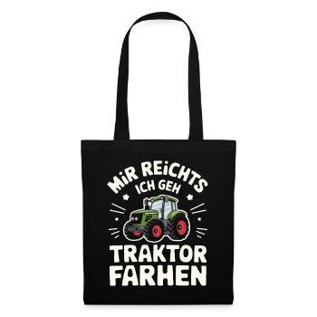 Tracteur Agriculteur Agriculteur Tracteur Conducteur de tracteur - Sac en tissu - noir - Devant