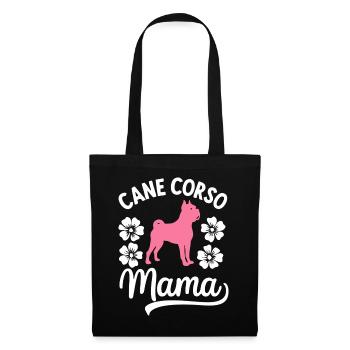 Cane Corso Hund - Stoffbeutel - Schwarz - Vorne