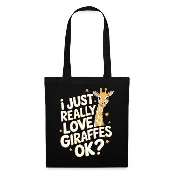 Giraffe Animal Africa Giraffes - Tote Bag - black - Front