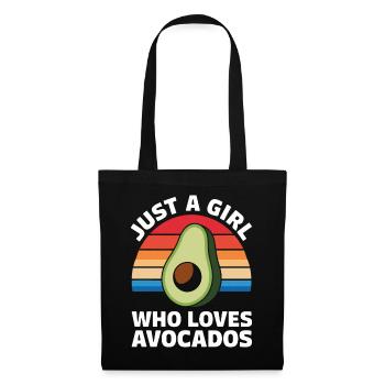 Avocado Essen Guacamole Vegan - Stoffbeutel - Schwarz - Vorne