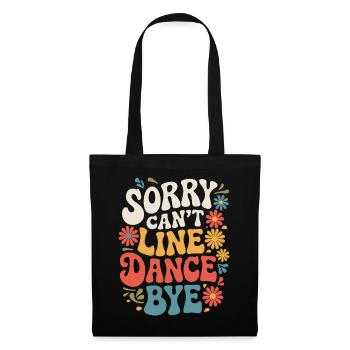 Danse en ligne Danseurs - Sac en tissu - noir - Devant