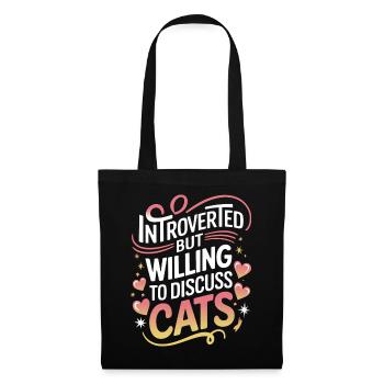 Introvert, antisocial, introvert - Tote Bag - black - Front