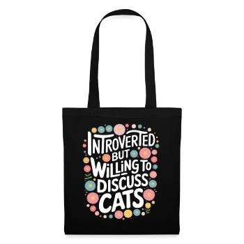 Introvert, antisocial, introvert - Tote Bag - black - Front