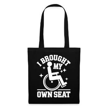 Wheelchair Wheelchair Disabled Humor - Tote Bag - black - Front
