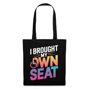 Wheelchair Wheelchair Disabled Humor - Tote Bag - black - Front