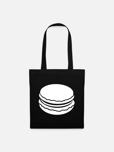 macaron - Sac en tissu - noir