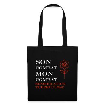 Sensibilisation à la tuberculose - Sac en tissu - noir - Devant