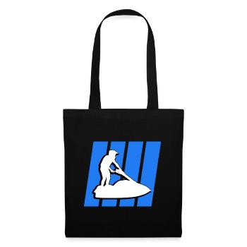 jet ski - Sac en tissu - noir - Devant