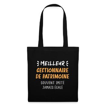 Meilleur gestionnaire de patrimoine - Sac en tissu - noir - Devant