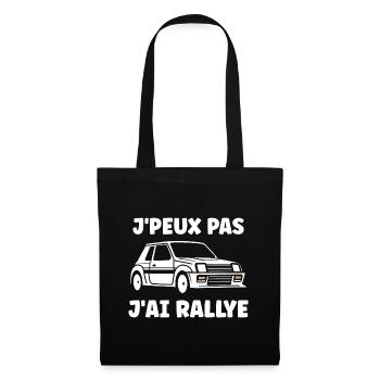 Humour pilote de rallye - Sac en tissu - noir - Devant