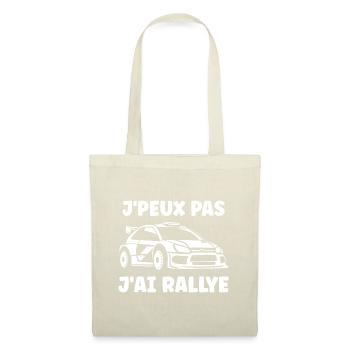 Humour pilote de rallye - Sac en tissu - nature - Devant