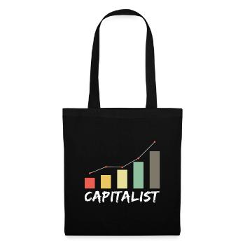 Capitalist - Kapitalist Geld Money Börse Exchange - Tote Bag - black - Front