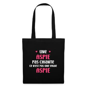Aspie - Sac en tissu - noir - Devant